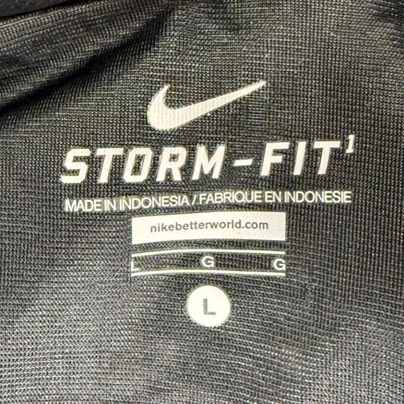 Nike Storm-Fit Women’s Black Hooded Windbreaker Jacket Size Large Waterproof - Picture 5 of 11